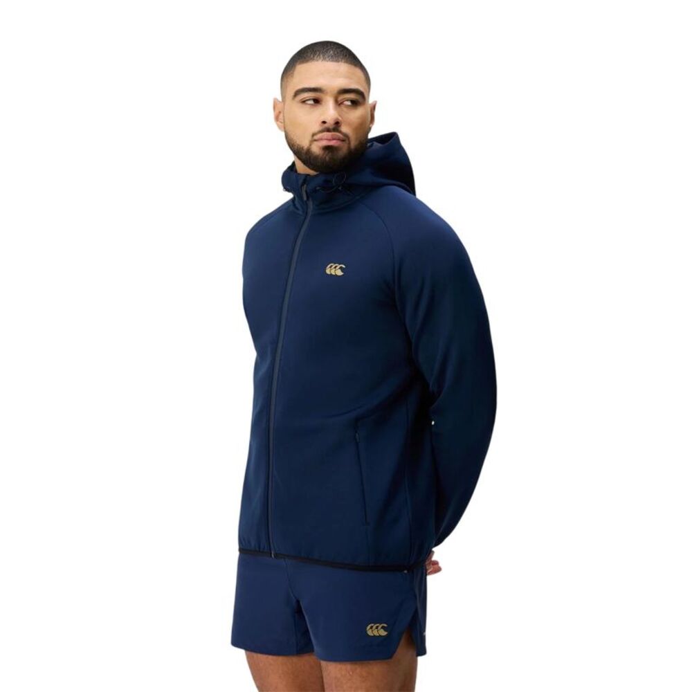 Canterbury Mens Everest Logo Full Zip Hoodie / Black